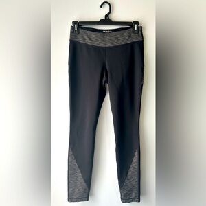 Ideology women’s medium black space dyed fleece lined full length leggings